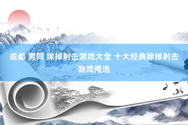 成都 男同 除掉射击游戏大全 十大经典除掉射击游戏推选
