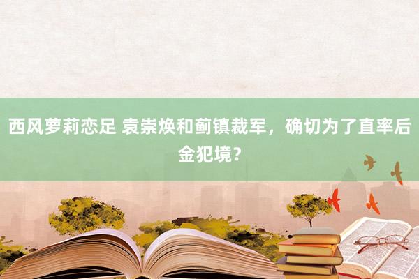 西风萝莉恋足 袁崇焕和蓟镇裁军，确切为了直率后金犯境？
