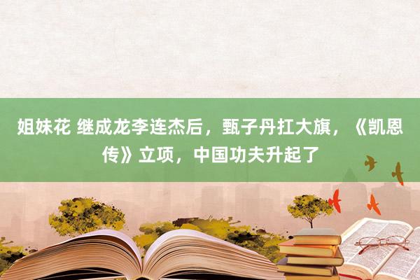 姐妹花 继成龙李连杰后，甄子丹扛大旗，《凯恩传》立项，中国功夫升起了