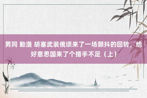 男同 動漫 胡塞武装俄顷来了一场颤抖的回转，给好意思国来了个措手不足（上）