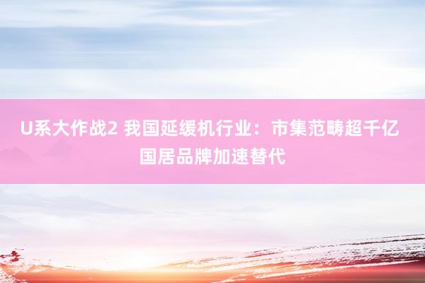 U系大作战2 我国延缓机行业：市集范畴超千亿 国居品牌加速替代